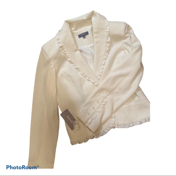 cass Jackets & Blazers - NWT CASS winter white suit Blazer